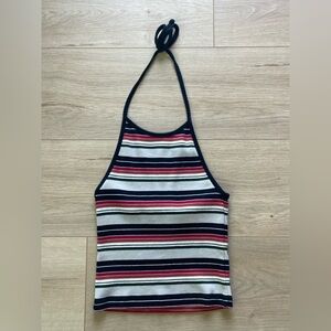 Brandy Melville Retro Style Stripped Halter Tank
